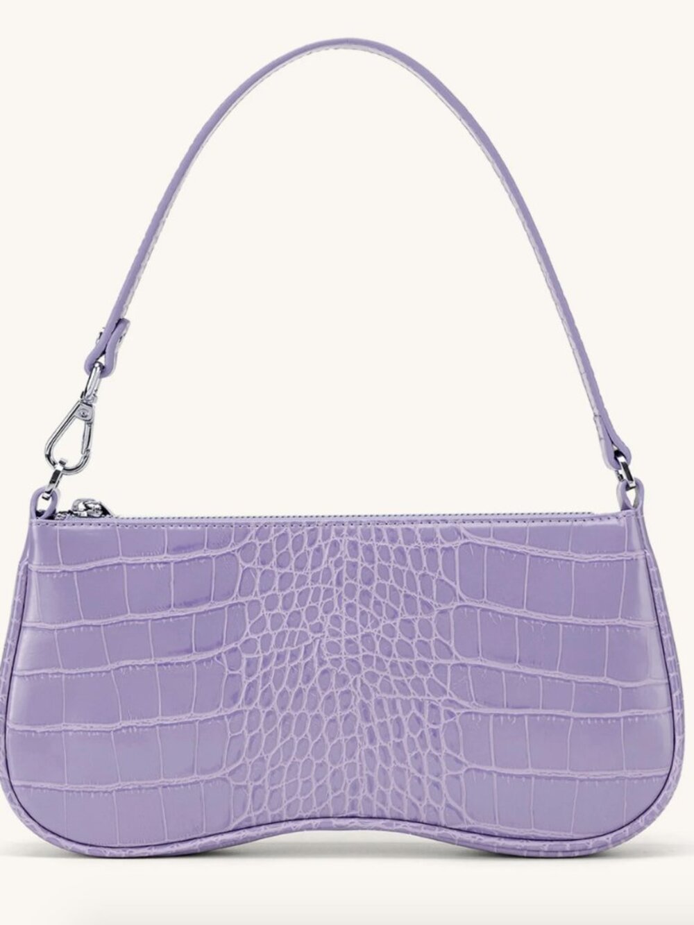 JW PEI Eva Shoulder Handbag - Purple Croc